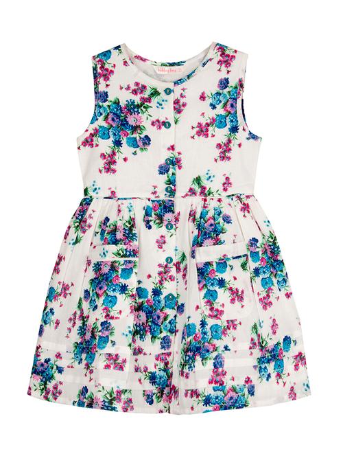 white colored cotton frock - 16906247 - Very Small Image - 1