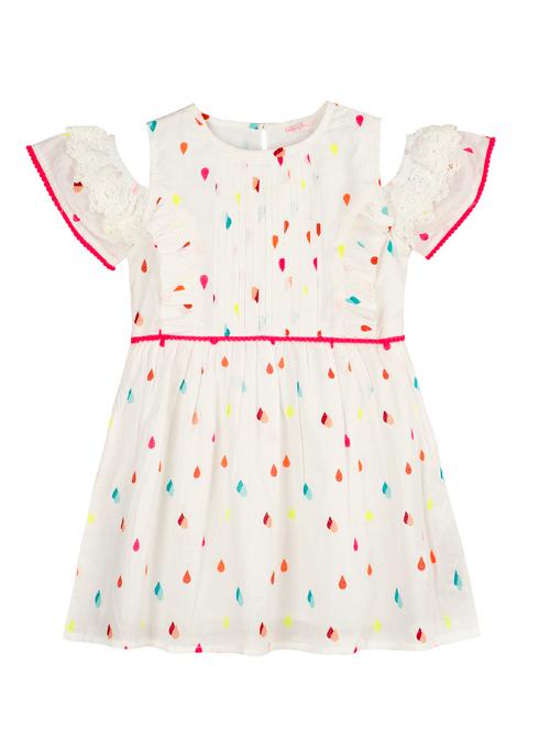 white rayon frock - 16906253 - Very Small Image - 1