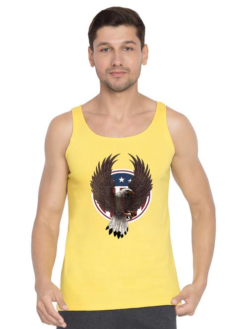 yellow printed vest - 16907363 - Very Small Image - 1