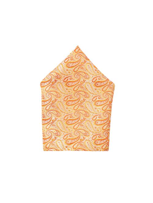 yellow silk pocketsquare - 16907847 - Very Small Image - 1