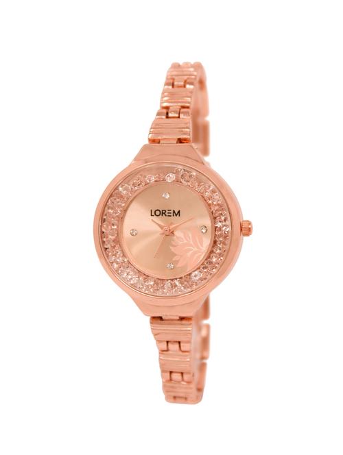lorem analog rose gold color dial watch for women-lk-225 - 16908694 - Very Small Image - 1