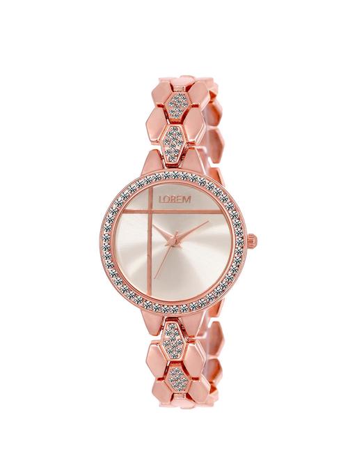 lorem analog rose gold color dial watch for girls-lk-242 - 16908701 - Very Small Image - 1