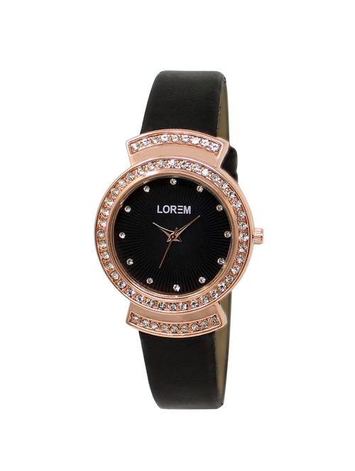 lorem analog black color dial watch for girls-lk-244 - 16908703 - Very Small Image - 1