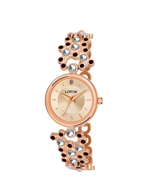 lorem analog rose gold color dial watch for women-lk-256 - 16908711 - Very Small Image - 1