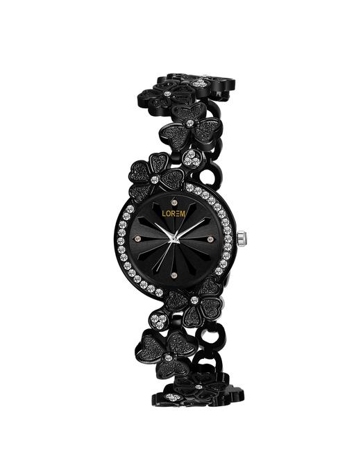 lorem analog black color dial watch for girls-lk-259 - 16908714 - Very Small Image - 1