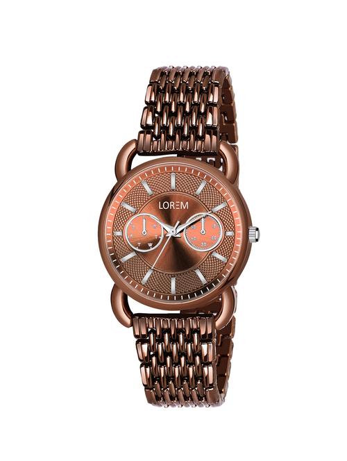 lorem analog brown color dial watch for girls-lk-275 - 16908726 - Very Small Image - 1