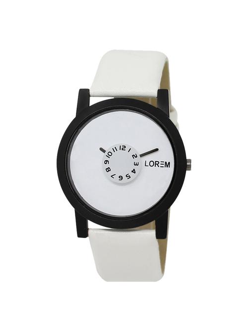 lorem analog white color dial watch for men-lk-26 - 16908804 - Very Small Image - 1