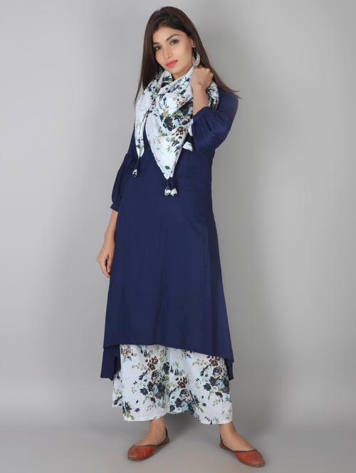 solid kurta palazzo set - 16909096 - Very Small Image - 1
