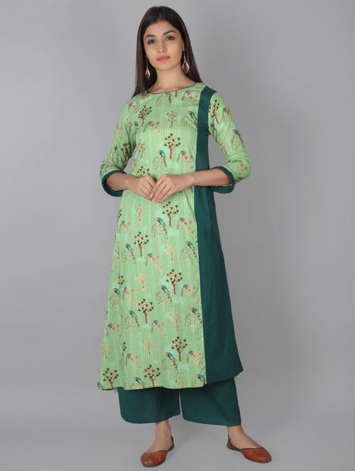 conversational kurta palazzo set - 16909098 - Very Small Image - 1