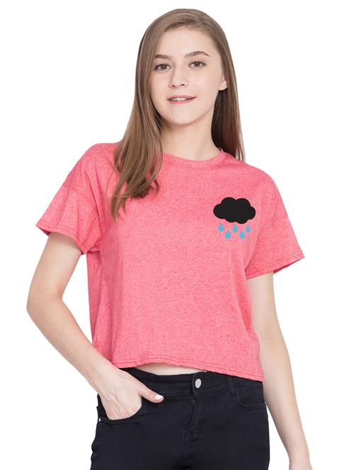 quirky print crop tee - 16910168 - Very Small Image - 1