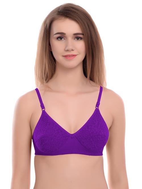 floral patch lace detail bra - 16910190 - Very Small Image - 1