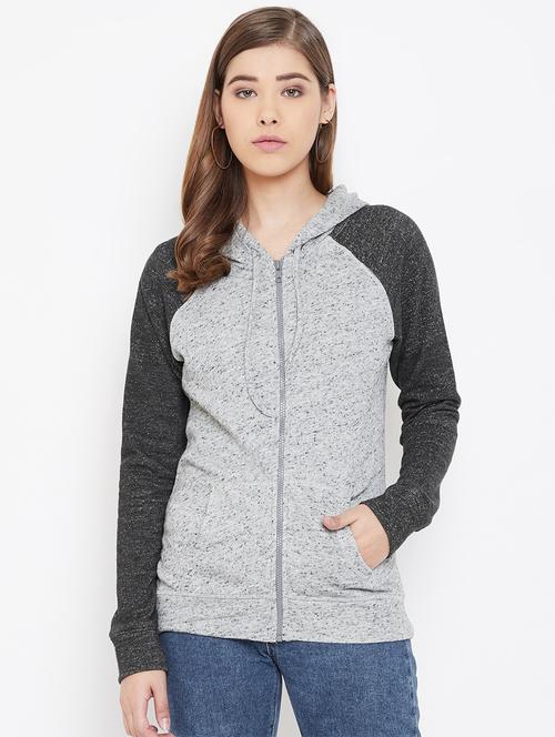 color block hooded jacket - 16910664 - Very Small Image - 1