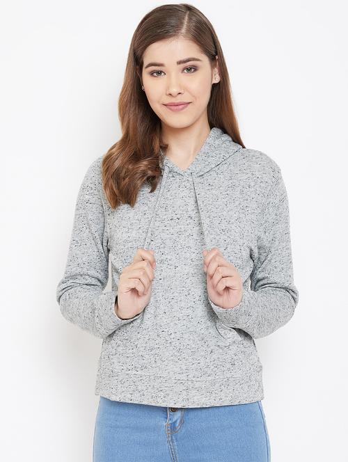 hooded neck fleece sweatshirt - 16910677 - Very Small Image - 1