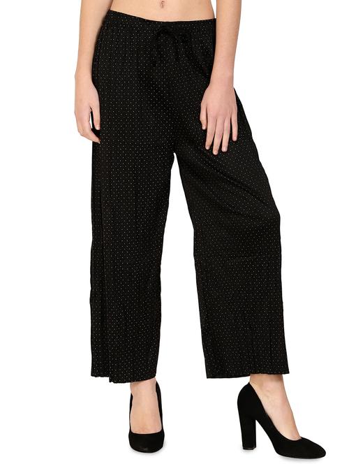 pin dots flared palazzo - 16910714 - Very Small Image - 1