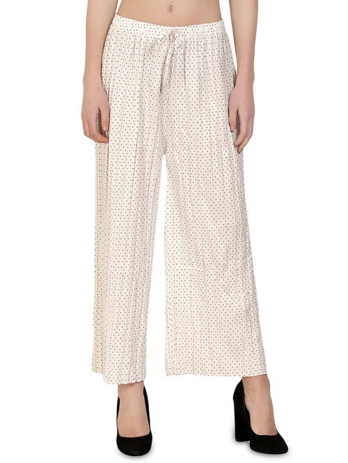 drawstring waist polka dot palazzo - 16910718 - Very Small Image - 1