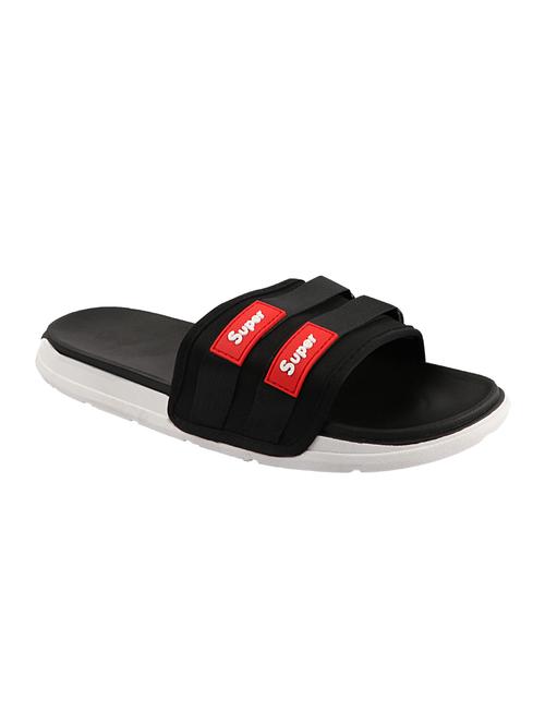black slip on flip flops - 16910966 - Very Small Image - 1