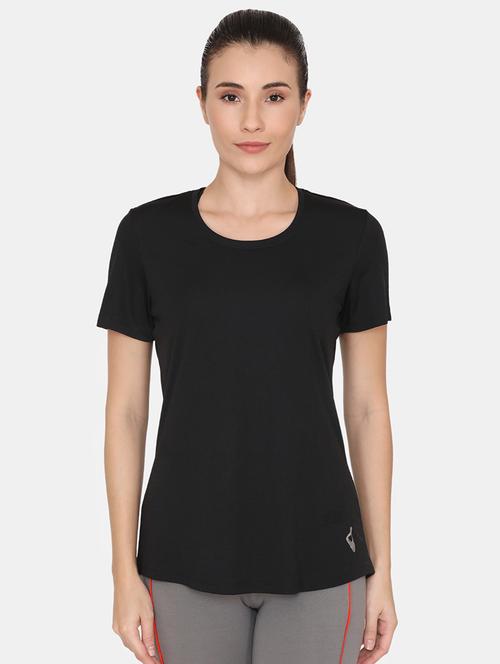 round neck solid sports tee - 16912430 - Very Small Image - 1