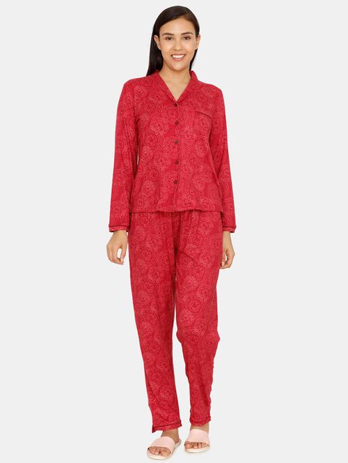 printed shirt with pajama set - 16913139 - Very Small Image - 1