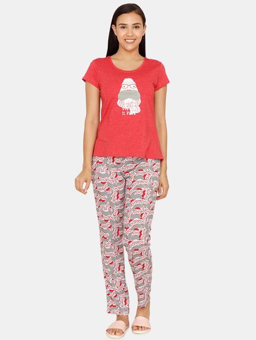quirky tee with quirky pajama set - 16913142 - Very Small Image - 1