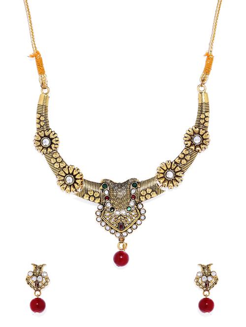 multi colored brass long necklace - 16913463 - Very Small Image - 1