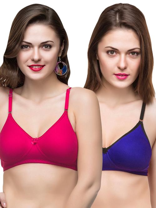 set of 2 bow patch t-shirt bra - 16913618 - Very Small Image - 1