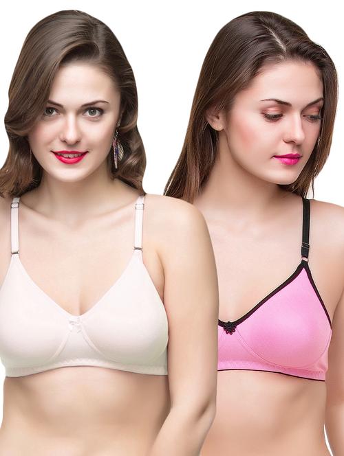 set of 2 bow patch t-shirt bra - 16913635 - Very Small Image - 1