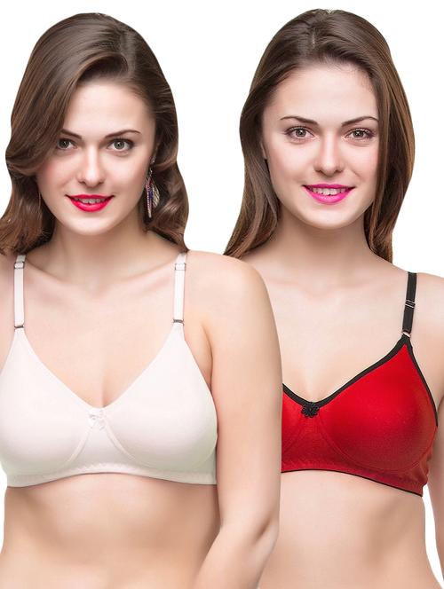 set of 2 bow patch t-shirt bra - 16913638 - Very Small Image - 1