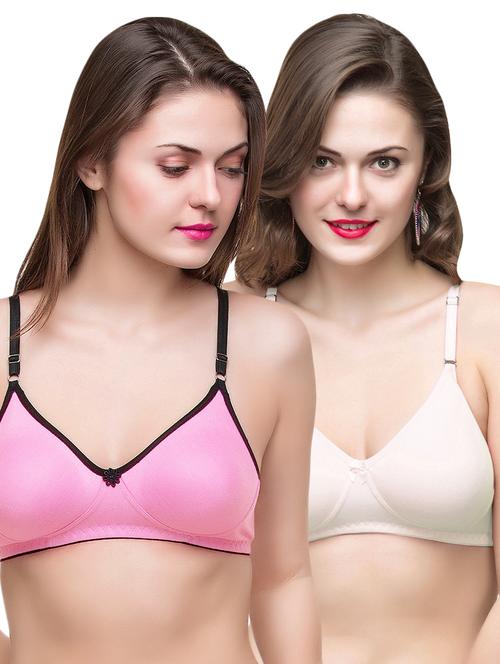 set of 2 bow patch t-shirt bra - 16913647 - Very Small Image - 1