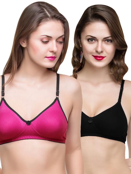 set of 2 bow patch t-shirt bra - 16913654 - Very Small Image - 1