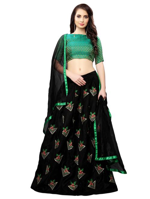embroidered flared lehenga - 16913971 - Very Small Image - 1