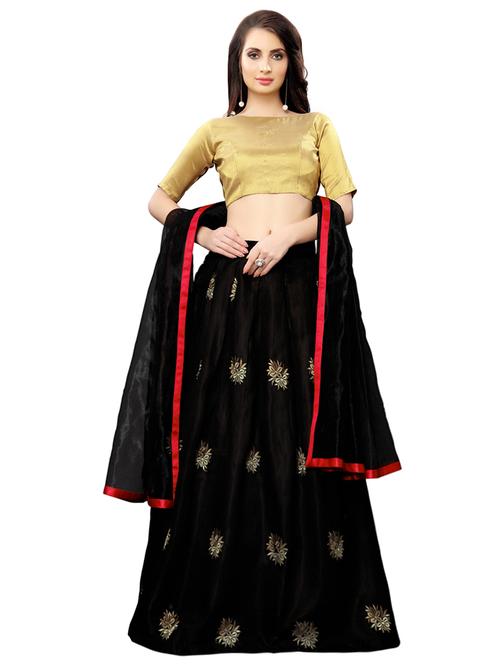 embroidered flared lehenga - 16913988 - Very Small Image - 1