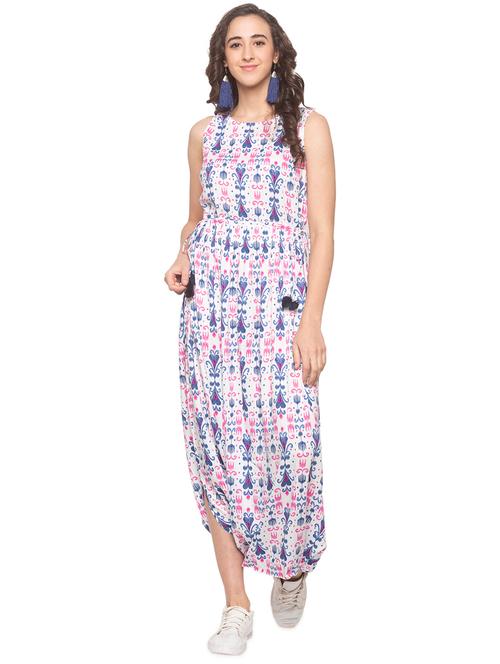 tassel detail printed jumpsuit - 16915497 - Very Small Image - 1