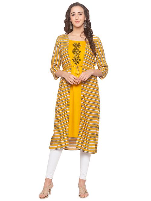 striped asymmetric kurta - 16915506 - Very Small Image - 1