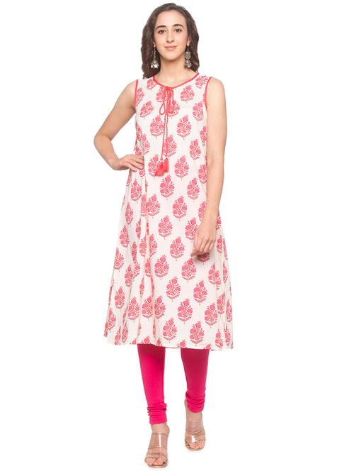 floral a-line kurta - 16915536 - Very Small Image - 1