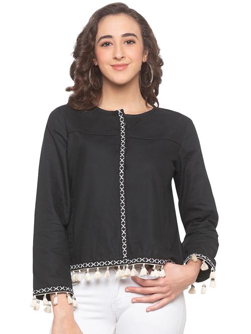 tassel detailed regular shrug - 16915596 - Very Small Image - 1