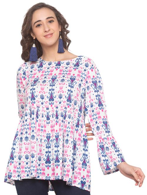 flute sleeves printed top - 16915603 - Very Small Image - 1