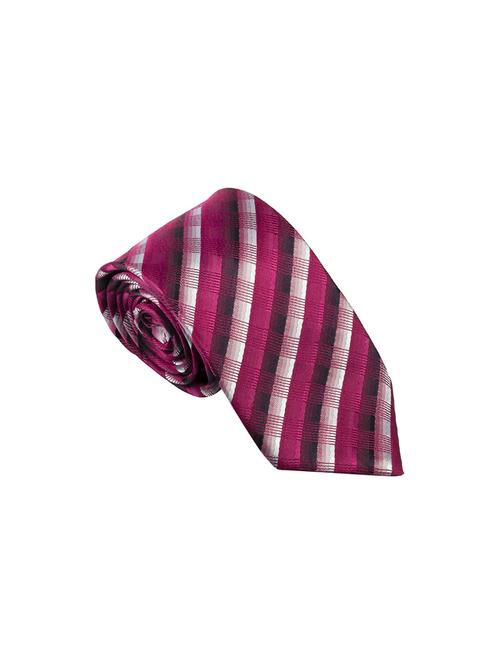 cerise pink micro fiber tie - 16916061 - Very Small Image - 1