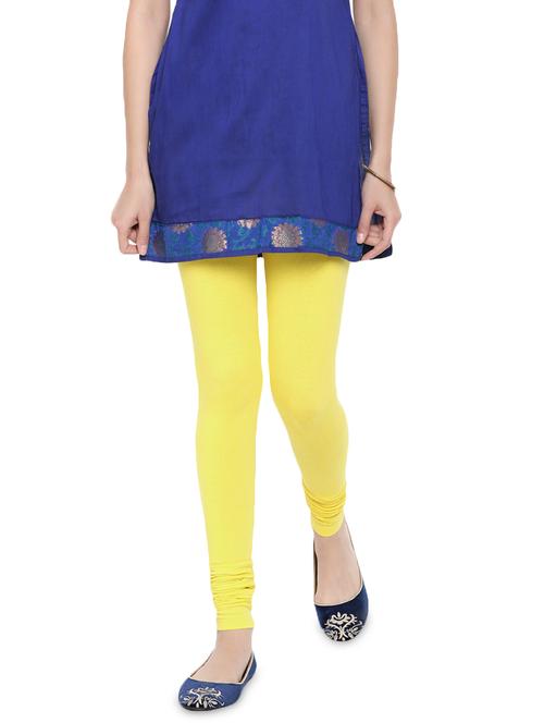 yellow cotton leggings - 16916689 - Very Small Image - 1