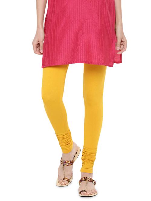 yellow cotton leggings - 16916736 - Very Small Image - 1