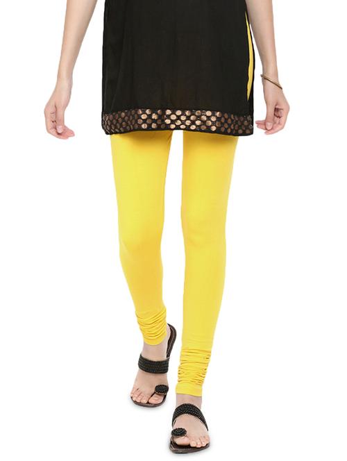 yellow cotton leggings - 16916737 - Very Small Image - 1