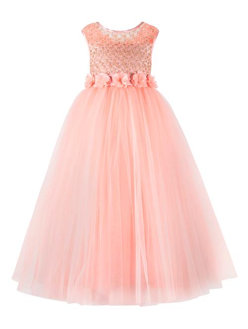 orange net frock - 16917088 - Very Small Image - 1