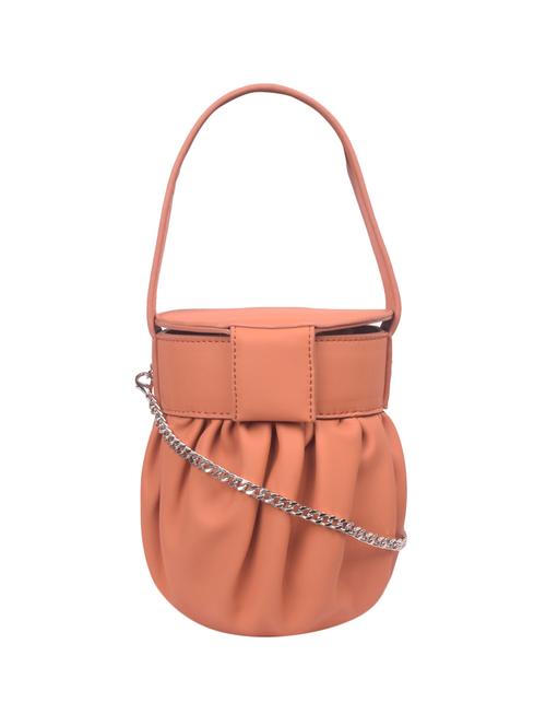 tan leatherette (pu) sling bag - 16918992 - Very Small Image - 1