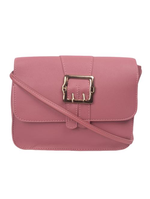 pink leatherette (pu) sling bag - 16918997 - Very Small Image - 1