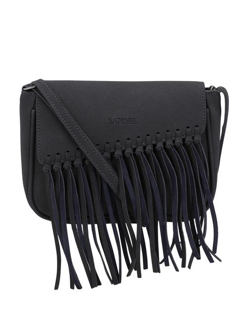 grey leatherette (pu) sling bag - 16919151 - Very Small Image - 1