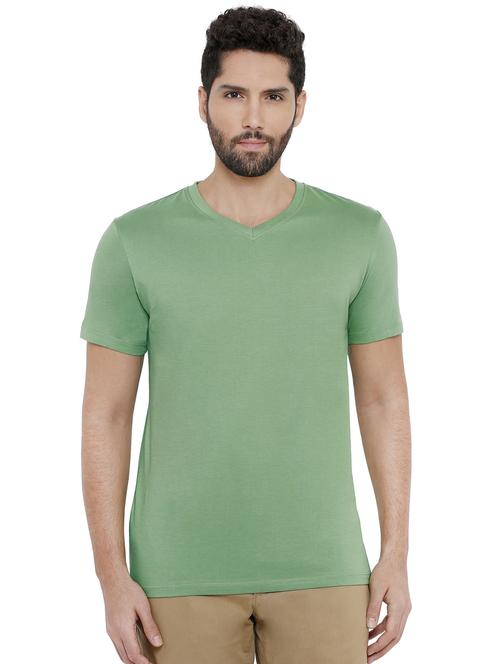 olive green solid t-shirt - 16919273 - Very Small Image - 1