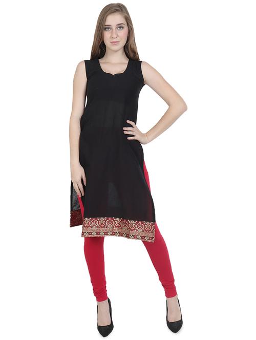 solid straight kurta - 16919875 - Very Small Image - 1