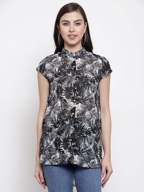 high-low printed top - 16919907 - Very Small Image - 1