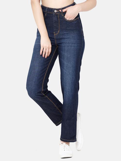 high rise stone washed jeans - 16920551 - Very Small Image - 1