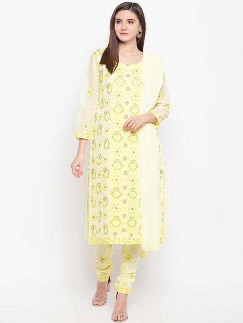 chikankari unstitched suit - 16920672 - Very Small Image - 1