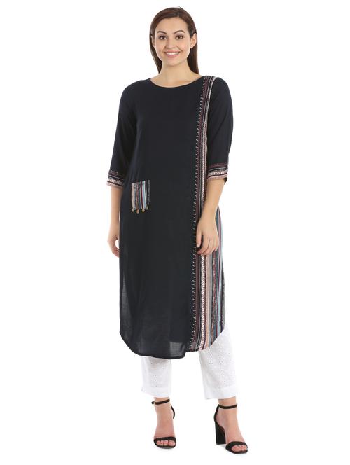 striped straight kurta - 16920818 - Very Small Image - 1